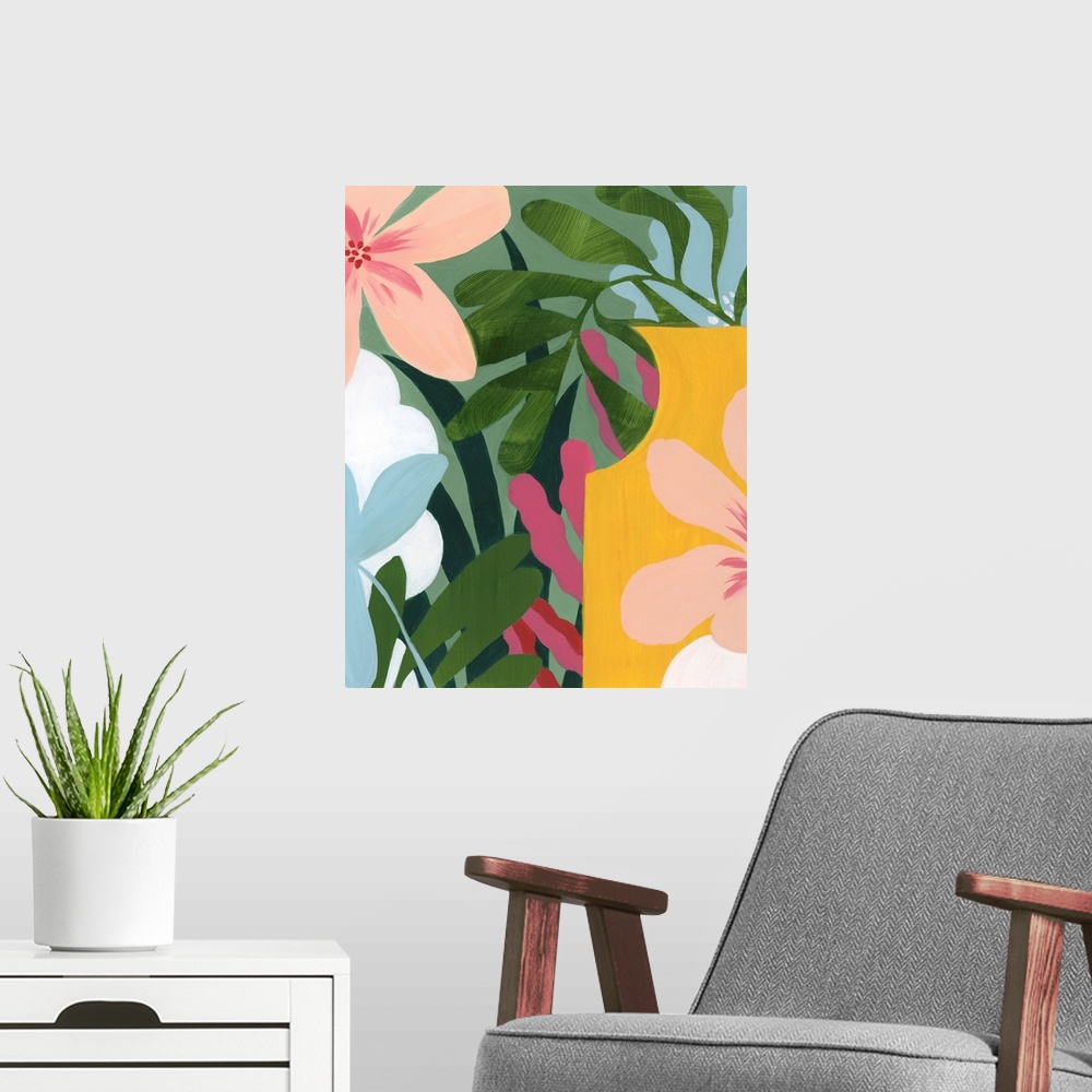 A modern room featuring Gems Of The Tropics II