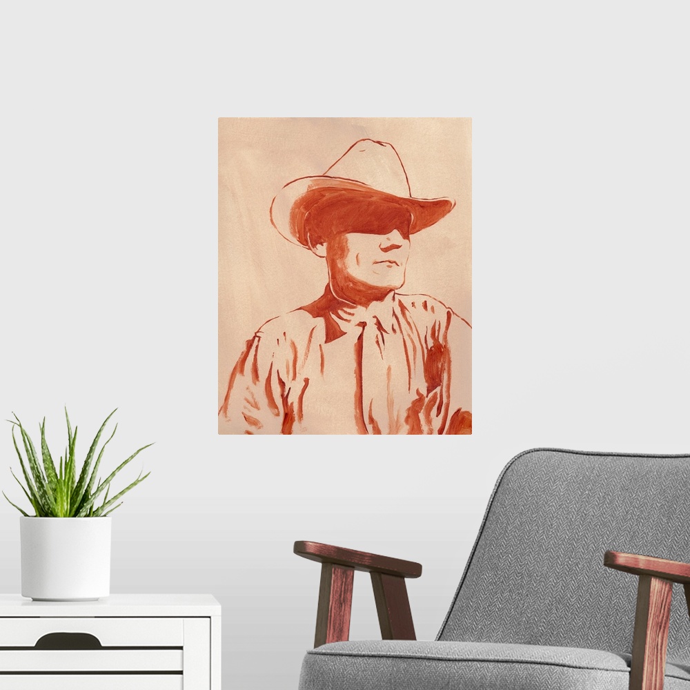 A modern room featuring Man Of The West I