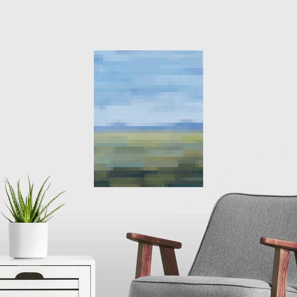 A modern room featuring Pixel Memory II