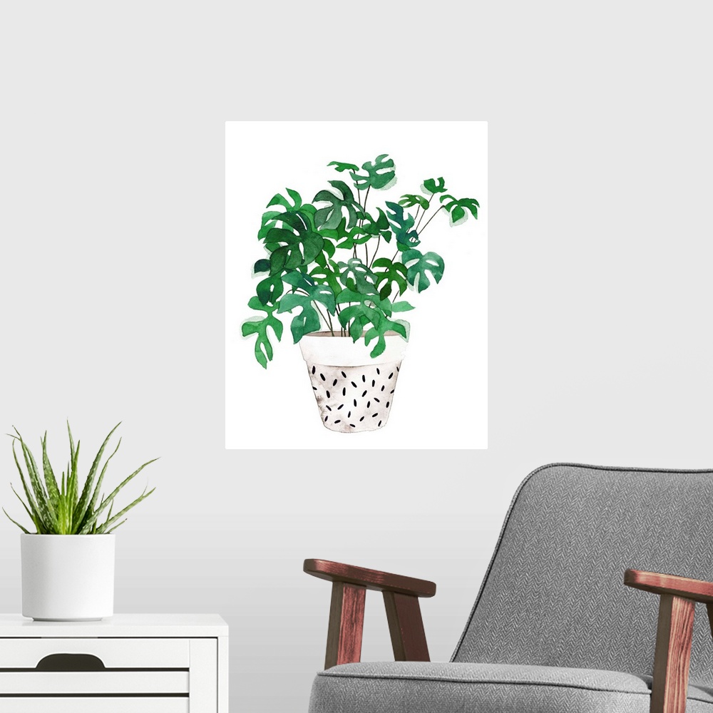 A modern room featuring Plant in a Pot IV