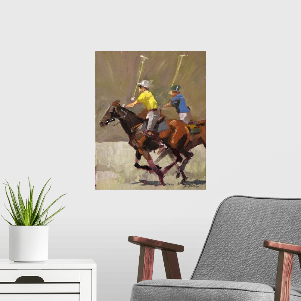 A modern room featuring Polo Action