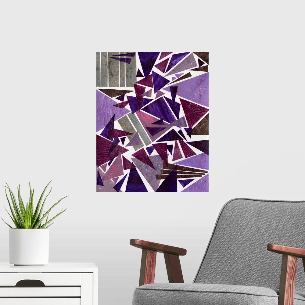 A modern room featuring Purple Dream I