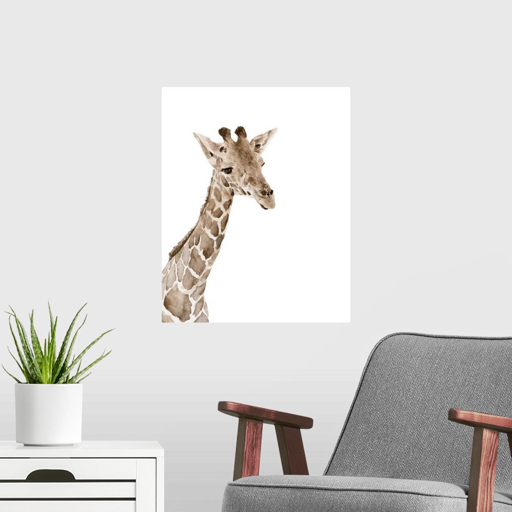 A modern room featuring Safari Animal Portraits II
