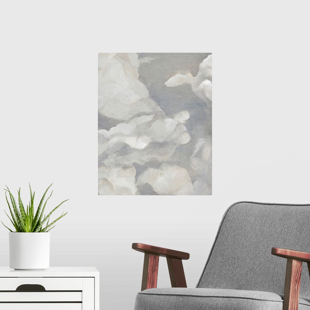 A modern room featuring Scattered Sky I