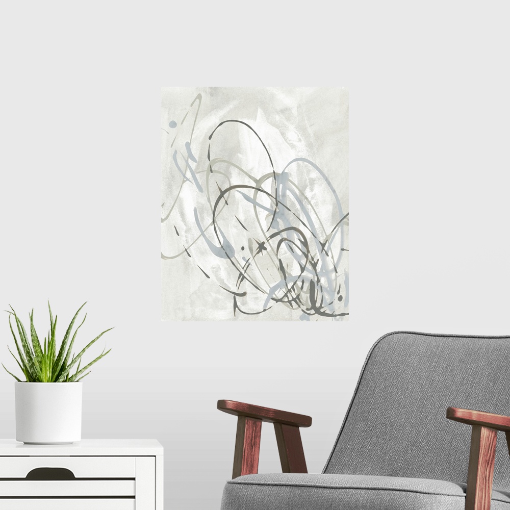 A modern room featuring String Cycle I