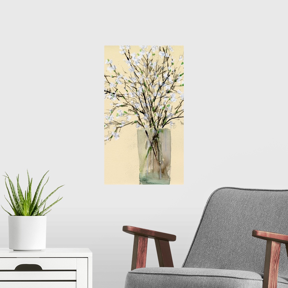 A modern room featuring Spring Floral Arrangement II