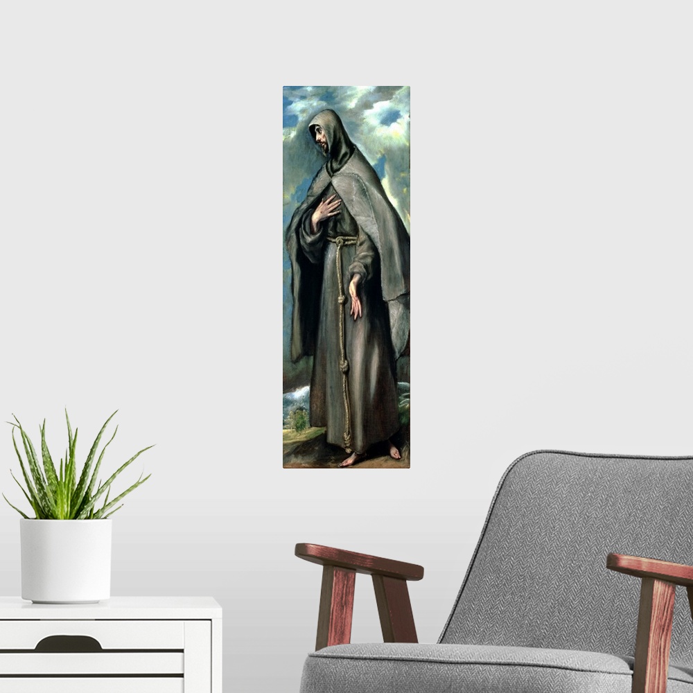 A modern room featuring St.Francis of Assisi (c.1182-1220)