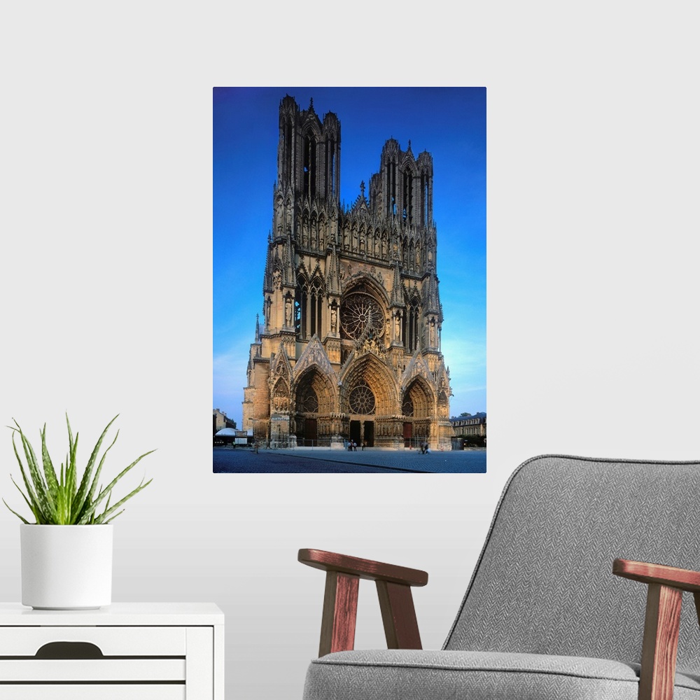 A modern room featuring France, Champagne-Ardenne, Champagne, Reims, Notre-Dame de Reims cathedral