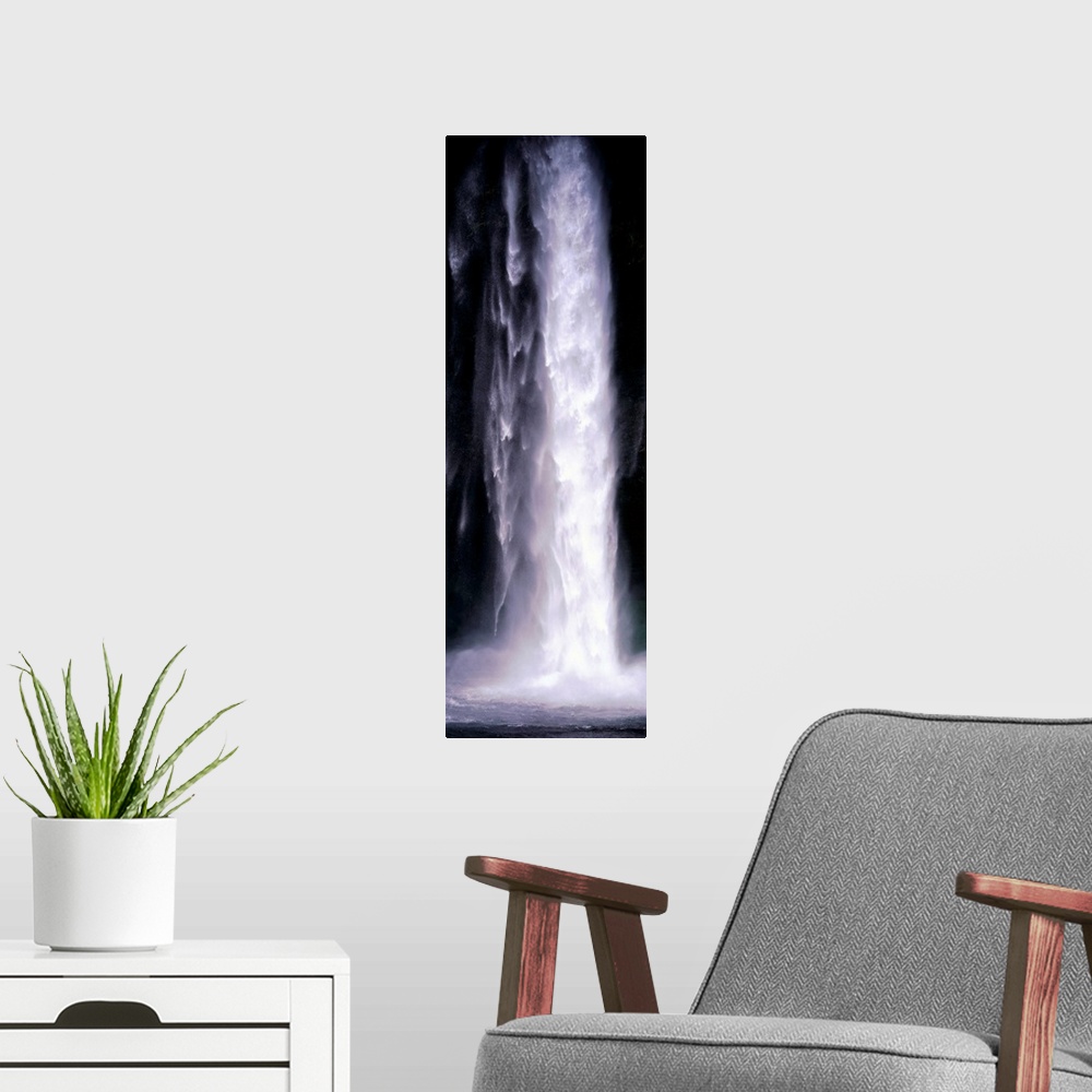 A modern room featuring Iceland, South Coast, Seljalandsfoss Waterfall