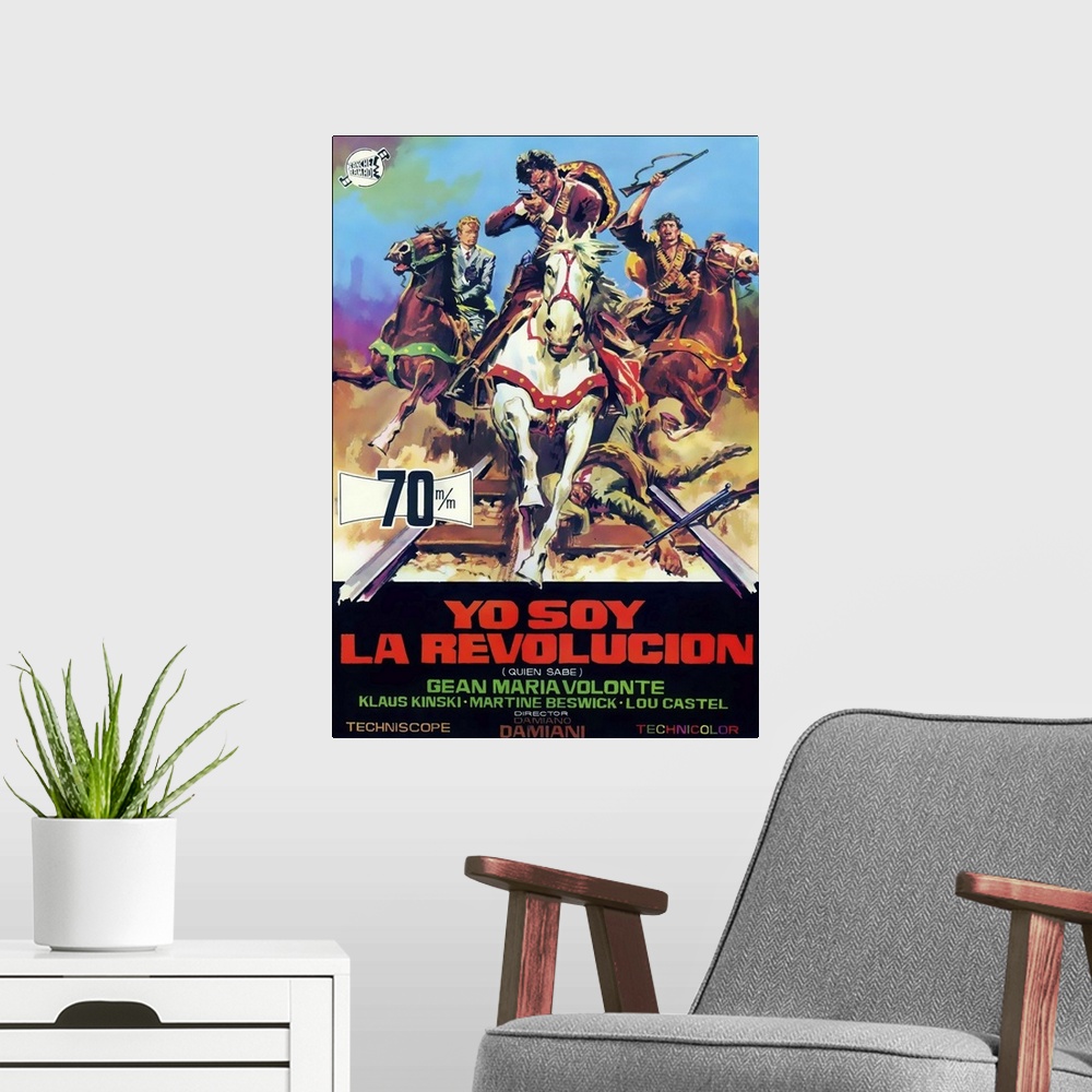 A modern room featuring A Bullet For The General, (aka El Chuncho, Quien Sabe?, aka Yo Soy La Revolucion), From Left: Lou...