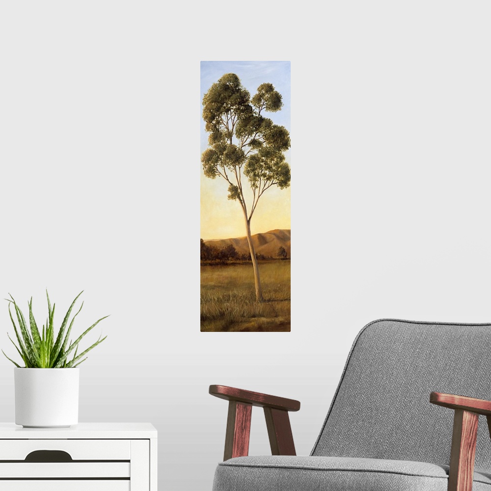 A modern room featuring Lonely Eucalyptus I