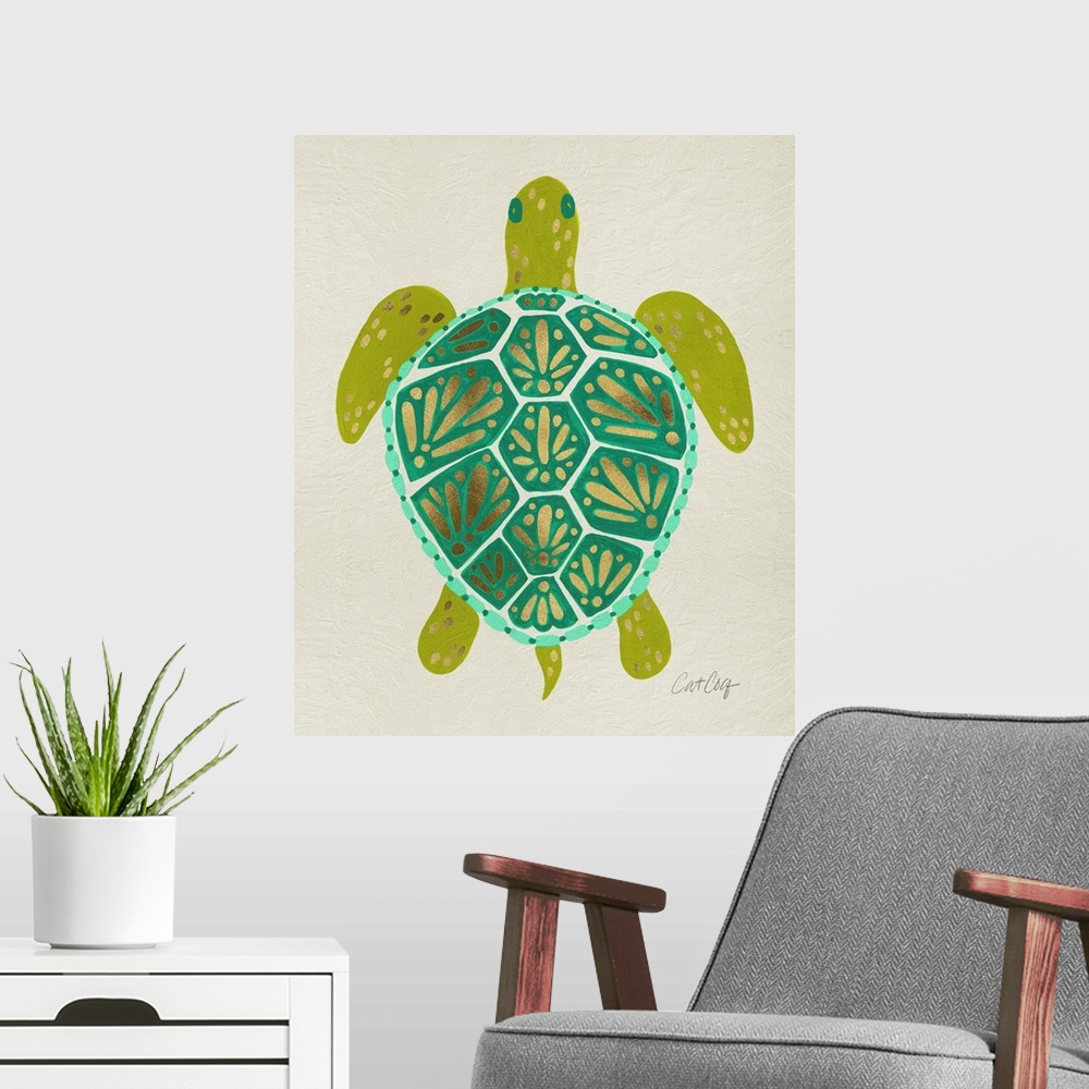 A modern room featuring SeaTurtle