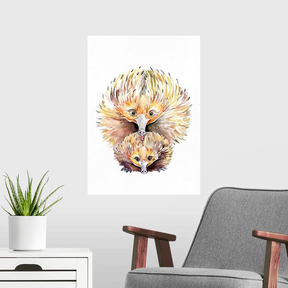 A modern room featuring Enigmatic Echidnas