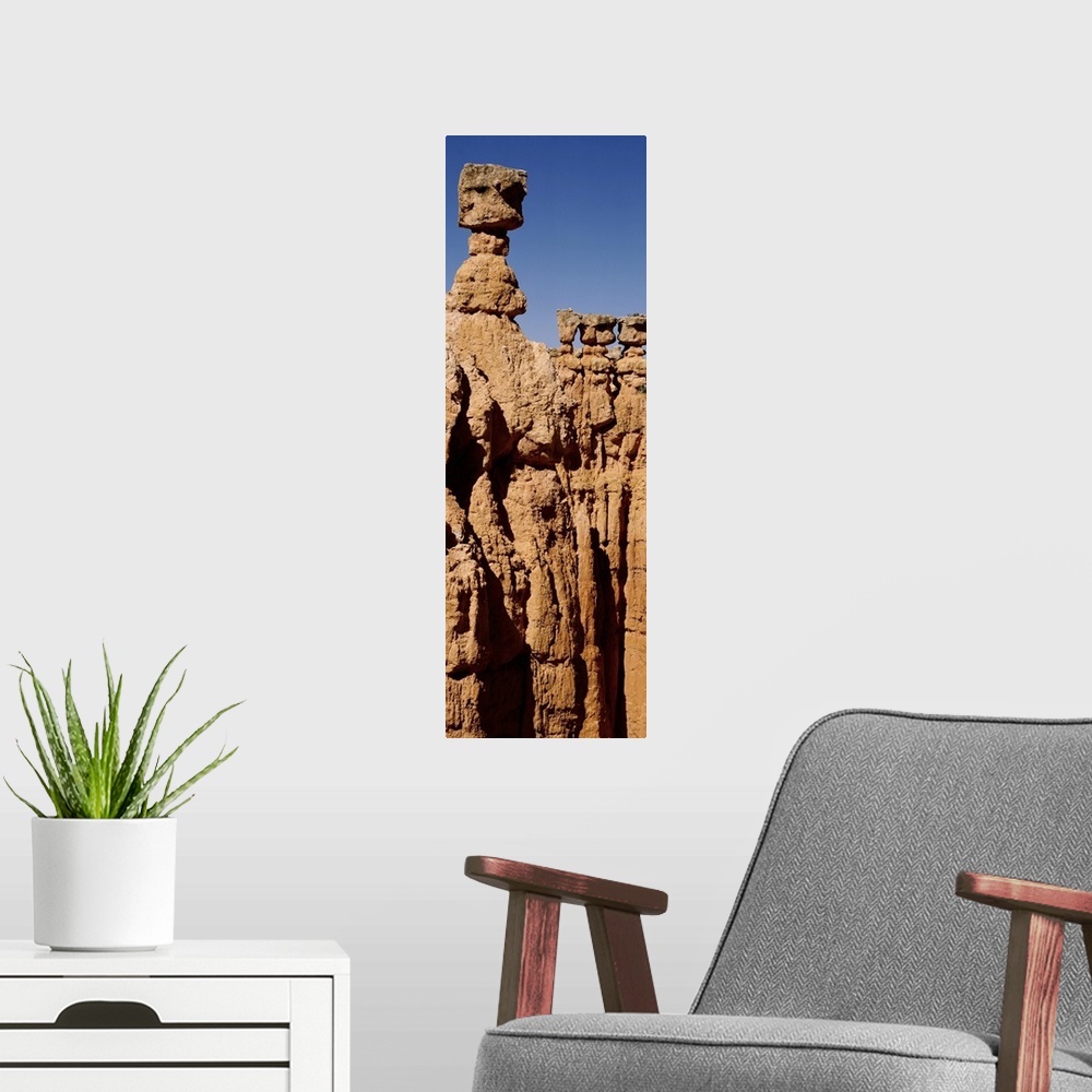 A modern room featuring Low angle view of rock formations, Bryce Canyon National Park, Bryce Canyon, Utah