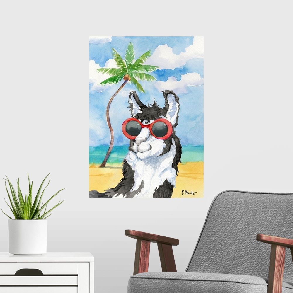 A modern room featuring Animals with Sunglasses.
