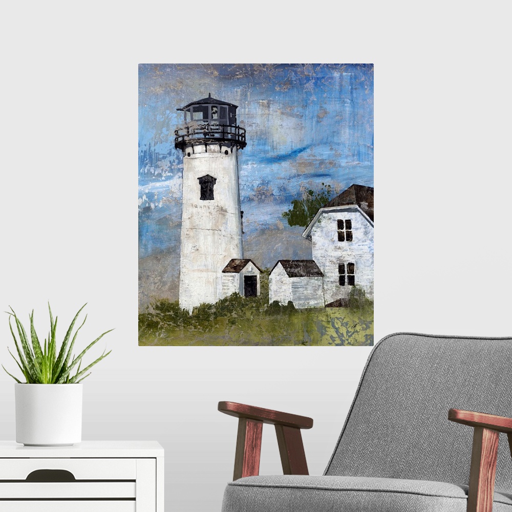 A modern room featuring Lighthouse Beacon I