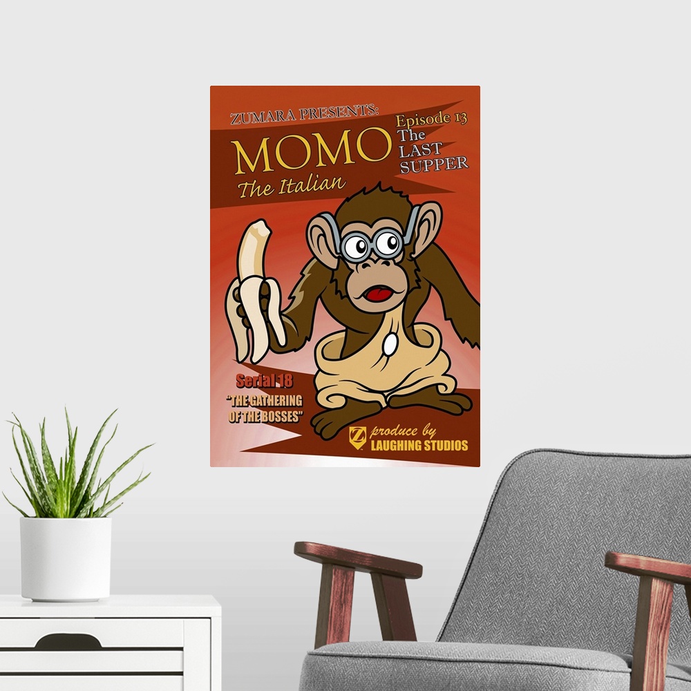 A modern room featuring Hollywood Monkey The Last Supper
