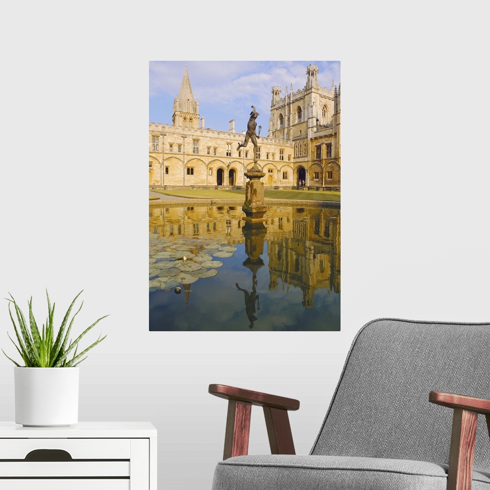 A modern room featuring Christchurch College, Oxford, England