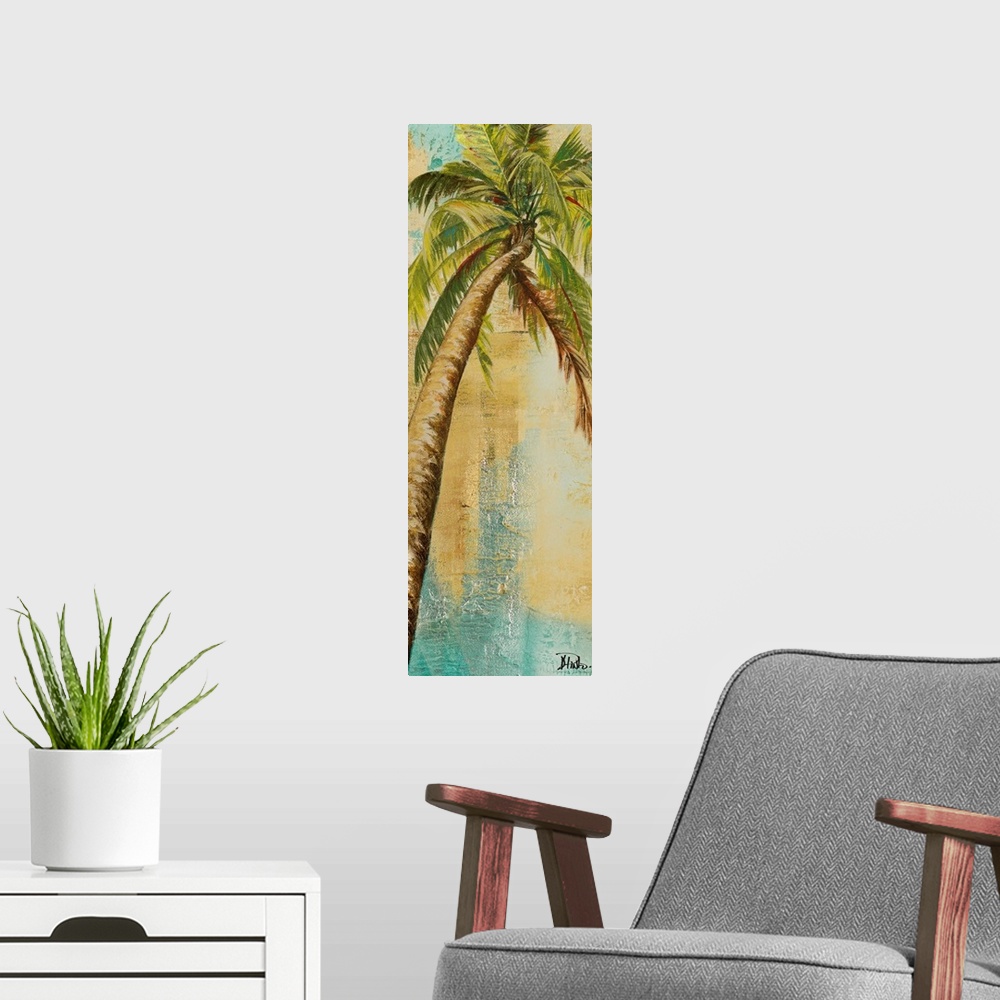 A modern room featuring Beach Palm Panel II