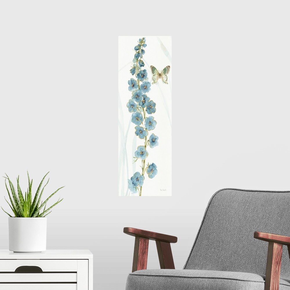 A modern room featuring Rainbow Seeds Flowers VI Butterfly