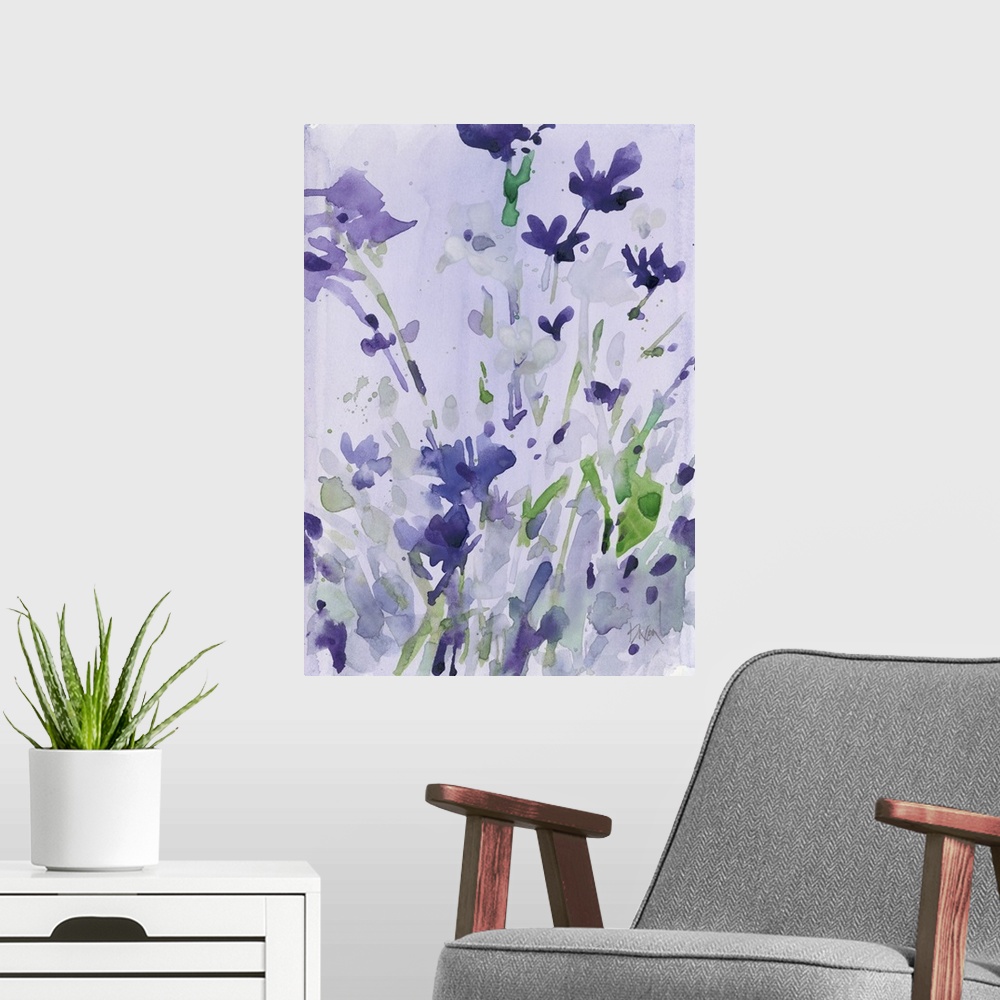 A modern room featuring Violet Garden Moment II