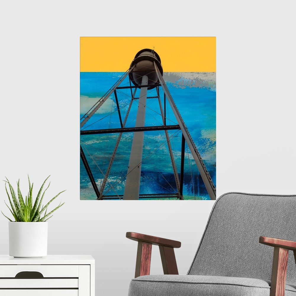A modern room featuring Water Tower Abstract