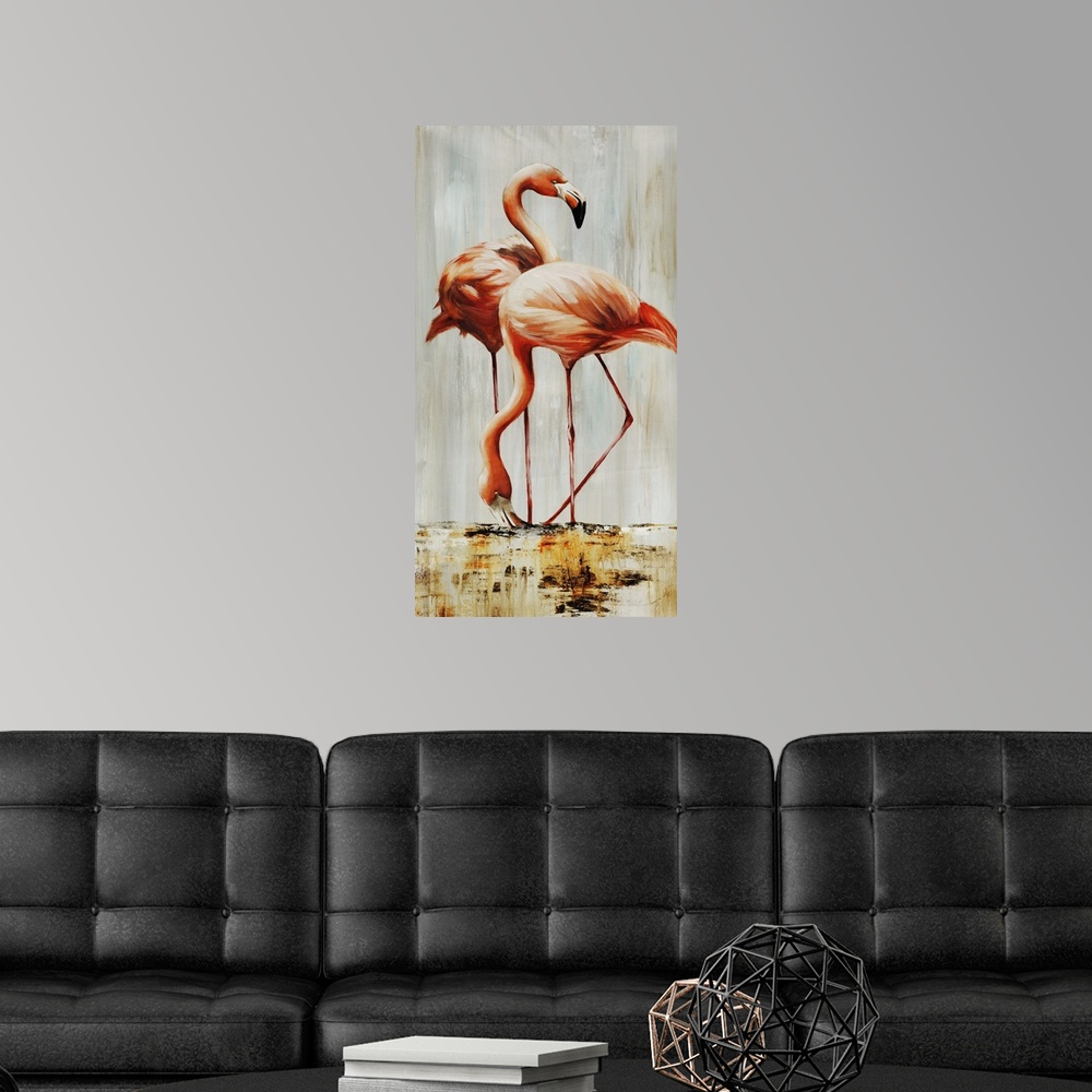 A modern room featuring Flamingo II