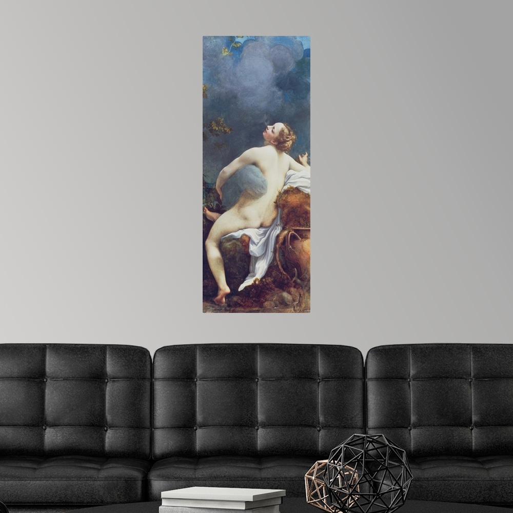 A modern room featuring XAM61858 Jupiter and Io; by Correggio, (Antonio Allegri) (c.1489/94-1534); oil on canvas; Kunsthi...