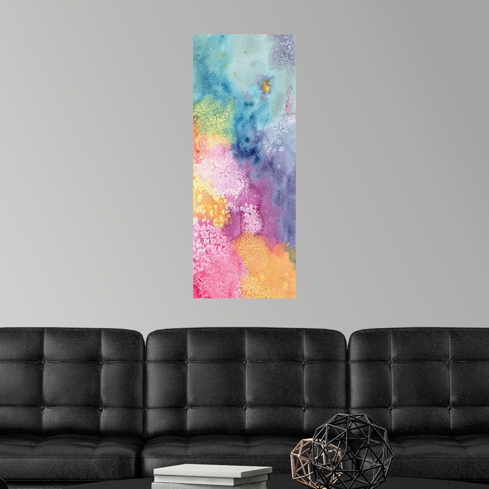 A modern room featuring MB Salty Watercolor II