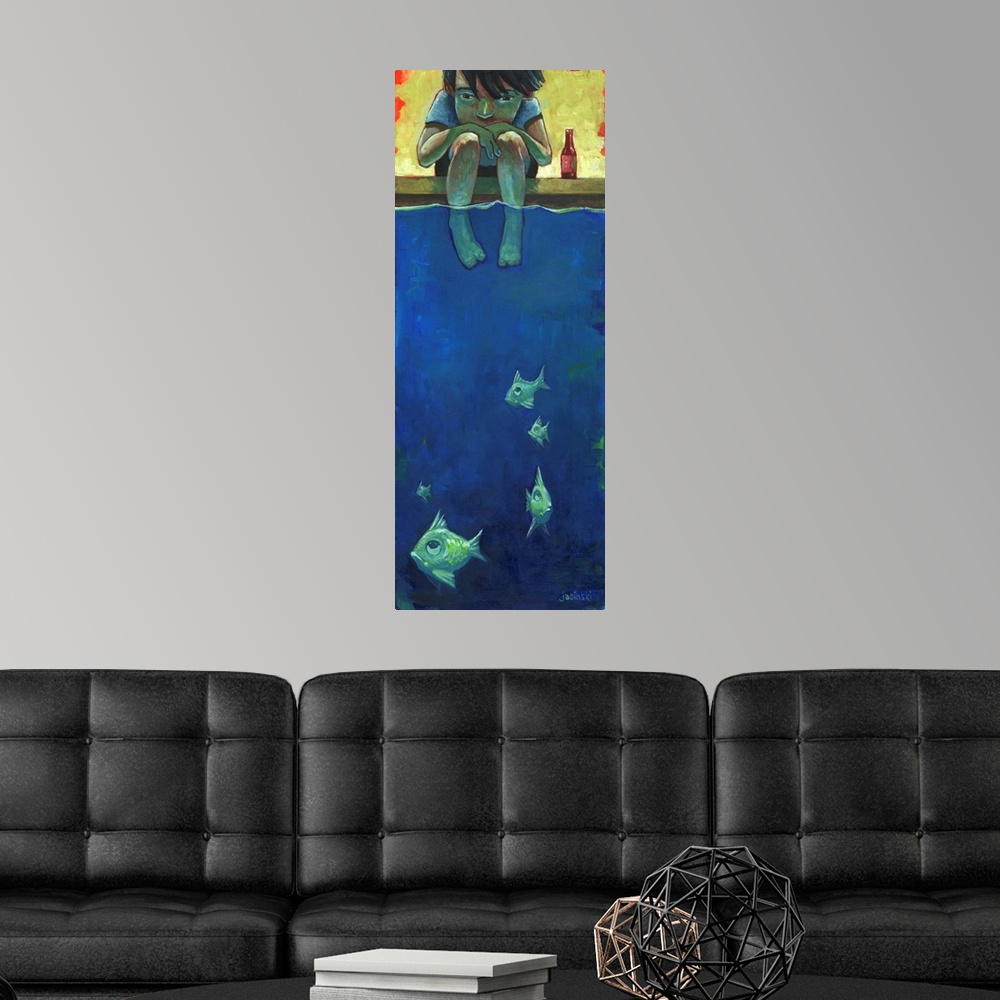 A modern room featuring Fish And Me