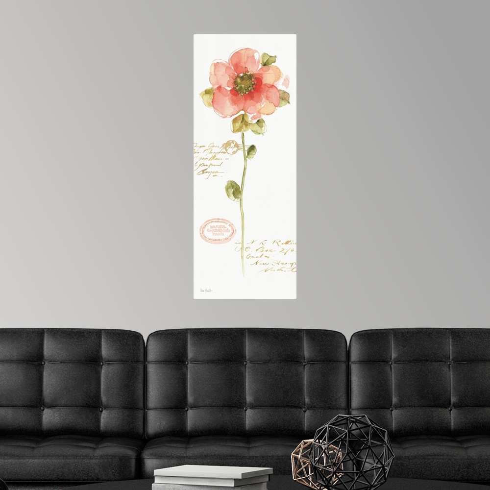A modern room featuring Rainbow Seeds Loose Floral IV