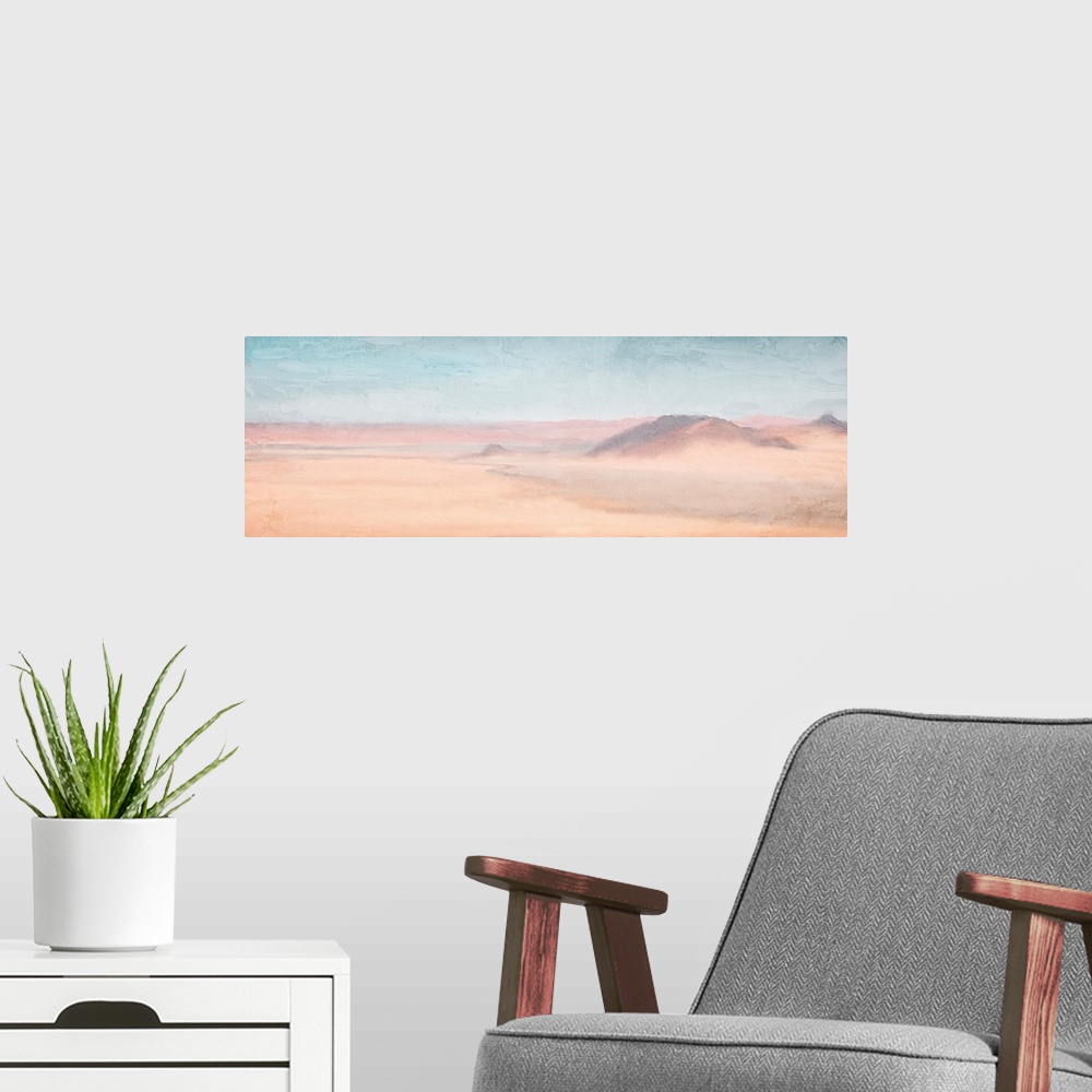 A modern room featuring Panoramic Desert