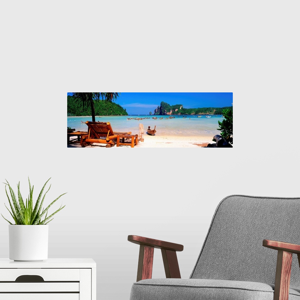 A modern room featuring Andaman sea, Phi Phi Don Island, Ao Loh Dalum beach