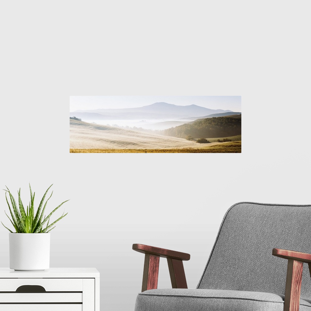 A modern room featuring Italy, Tuscany, Landscape near Montalcino