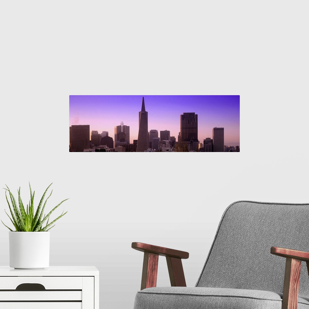 A modern room featuring US, California, San Francisco, Downtown, skyline and Transamerica Pyramid