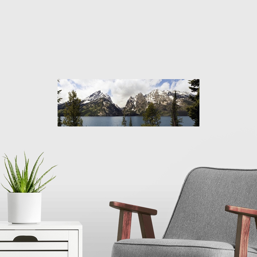 A modern room featuring USA, Wyoming, Grand Teton National Park, Jenny Lake