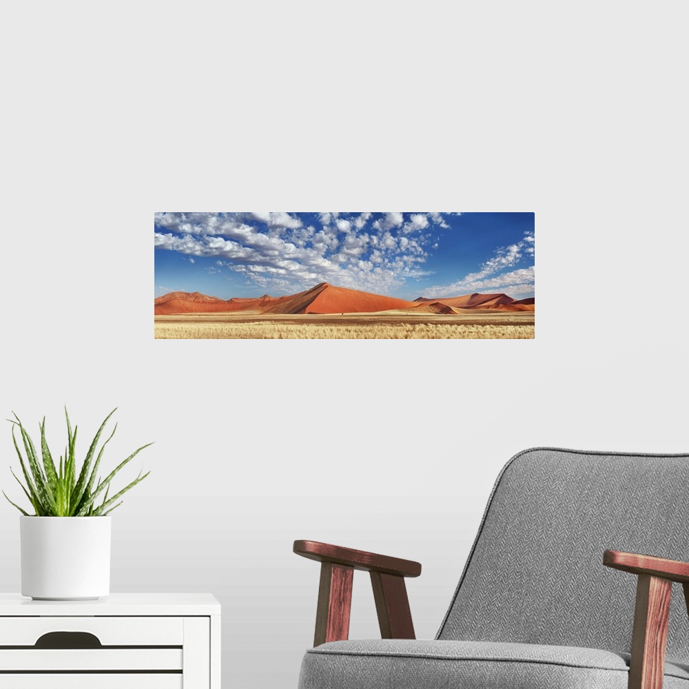 A modern room featuring Dune impression in Namib. Namibia, Hardap, Namib, Tsauchab River. Namib Naukluft National Park. A...