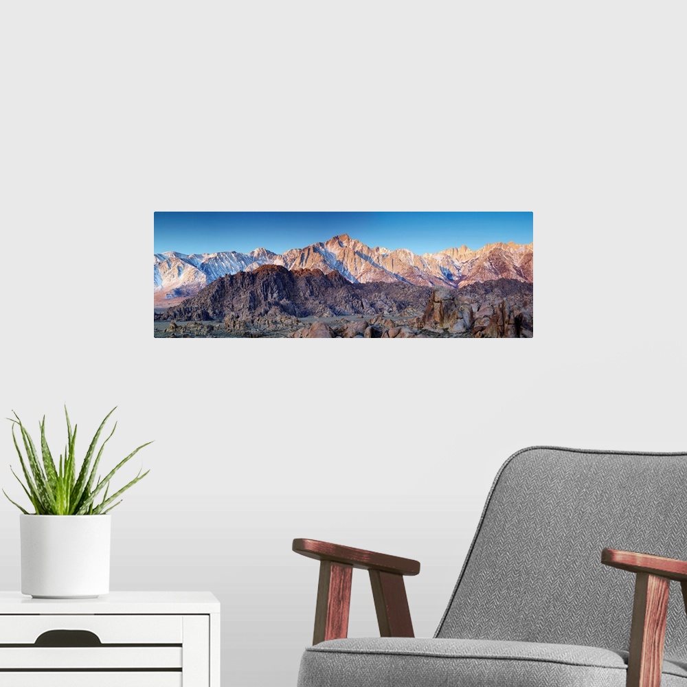 A modern room featuring Mt. Whitney And Alabama Hills, Eastern Sierras, Lone Pine, California, USA