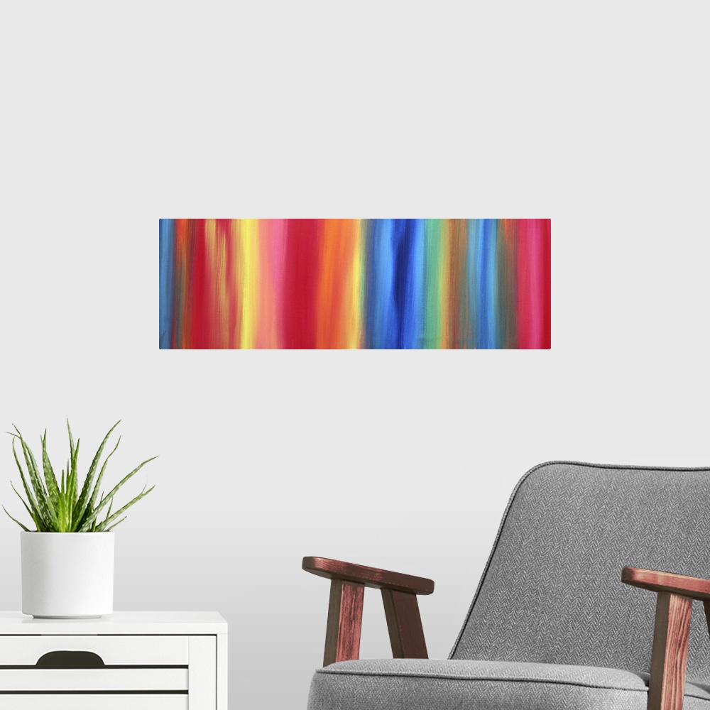 A modern room featuring Rainbow Effect