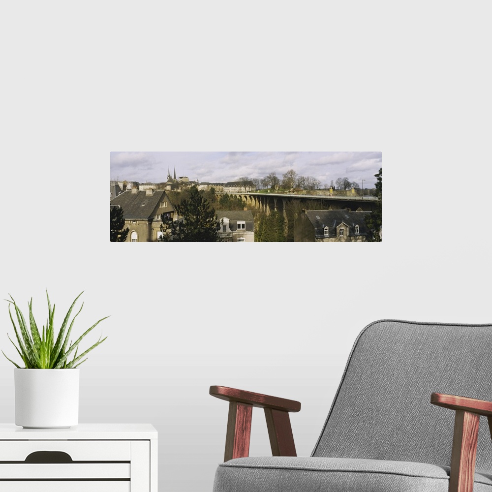 A modern room featuring Bridge in a city, Luxembourg City, Luxembourg