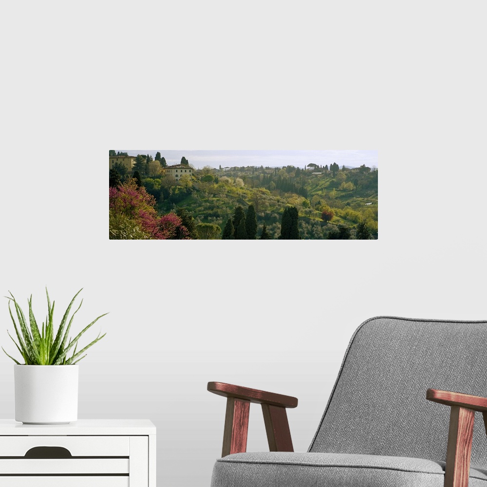 A modern room featuring Florence, Italy San Niccolo district hillside