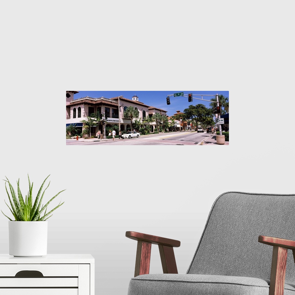 A modern room featuring Buildings at the roadside Fort Lauderdale Broward County Florida