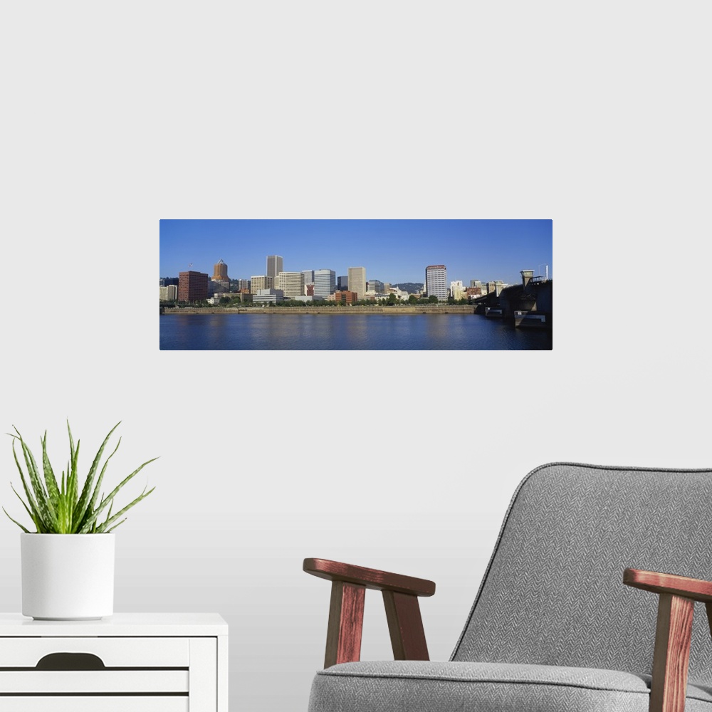 A modern room featuring Buildings on the waterfront, Portland, Oregon
