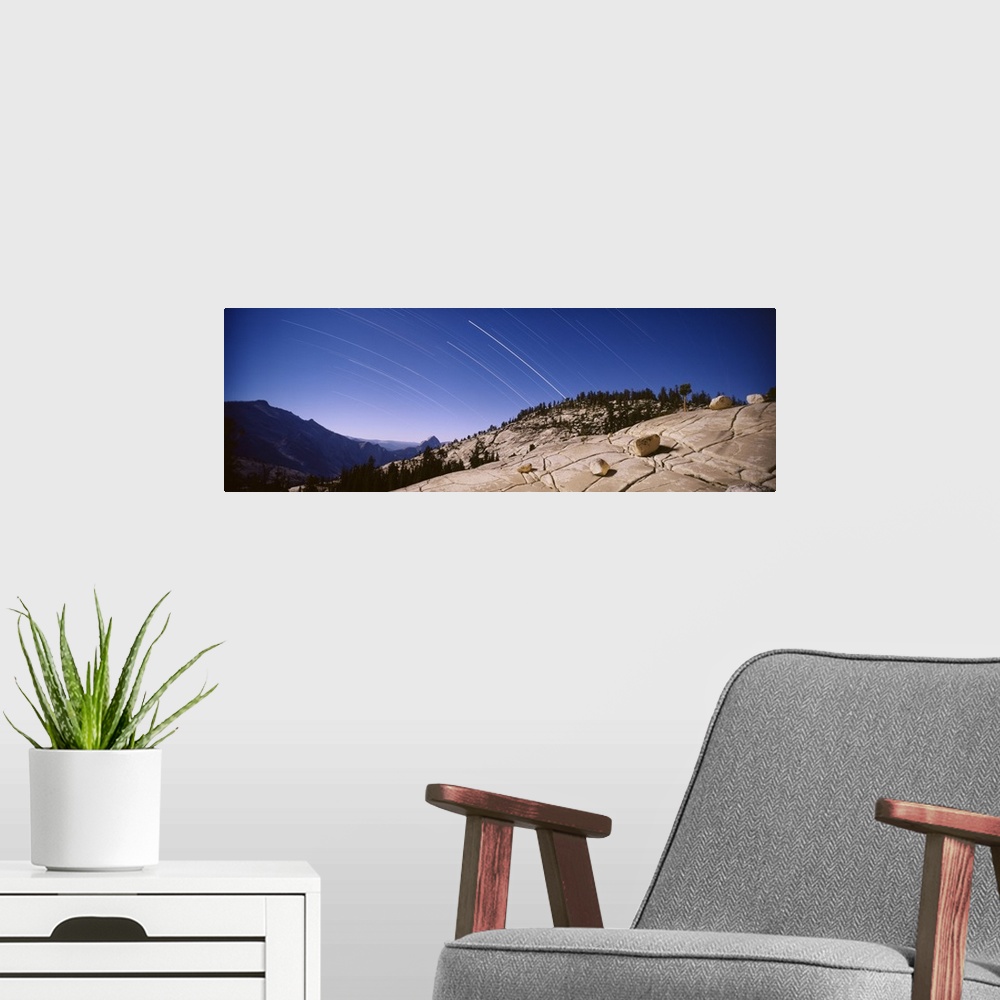 A modern room featuring California, Yosemite National Park, startrails