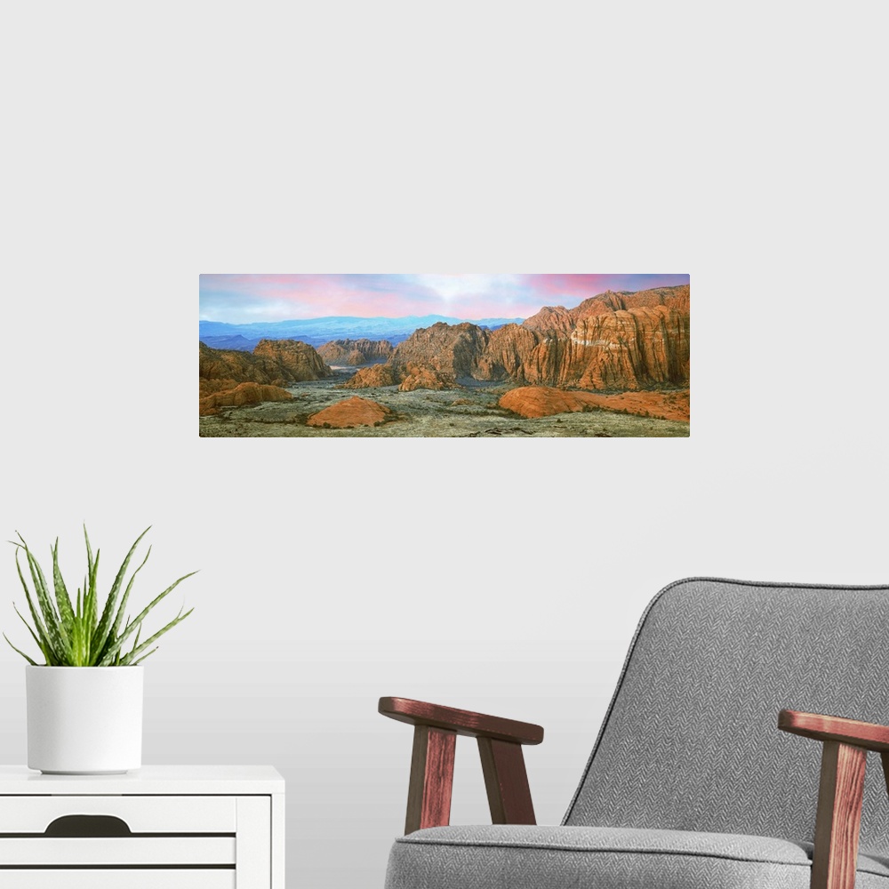 A modern room featuring Cliffs in Snow Canyon State Park, Washington County, Utah, USA