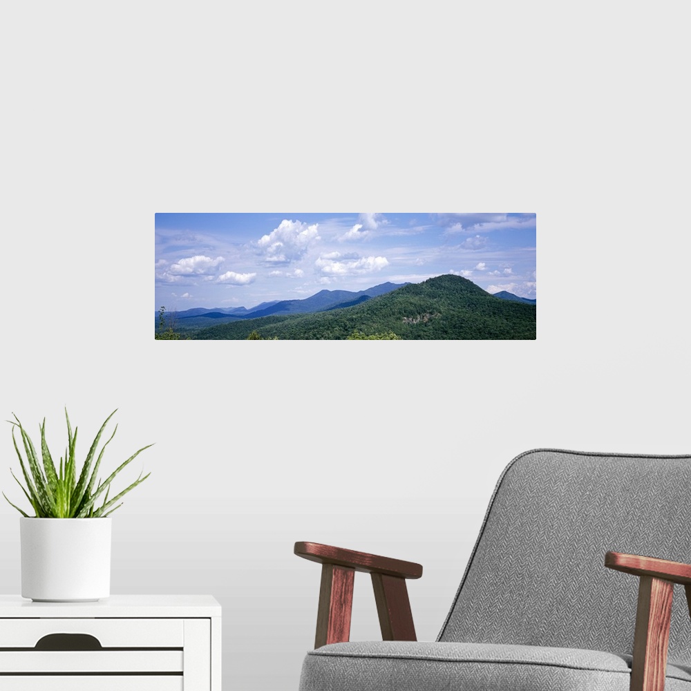 A modern room featuring Clouds over mountains, Adirondack High Peaks, Adirondack Mountains, New York State