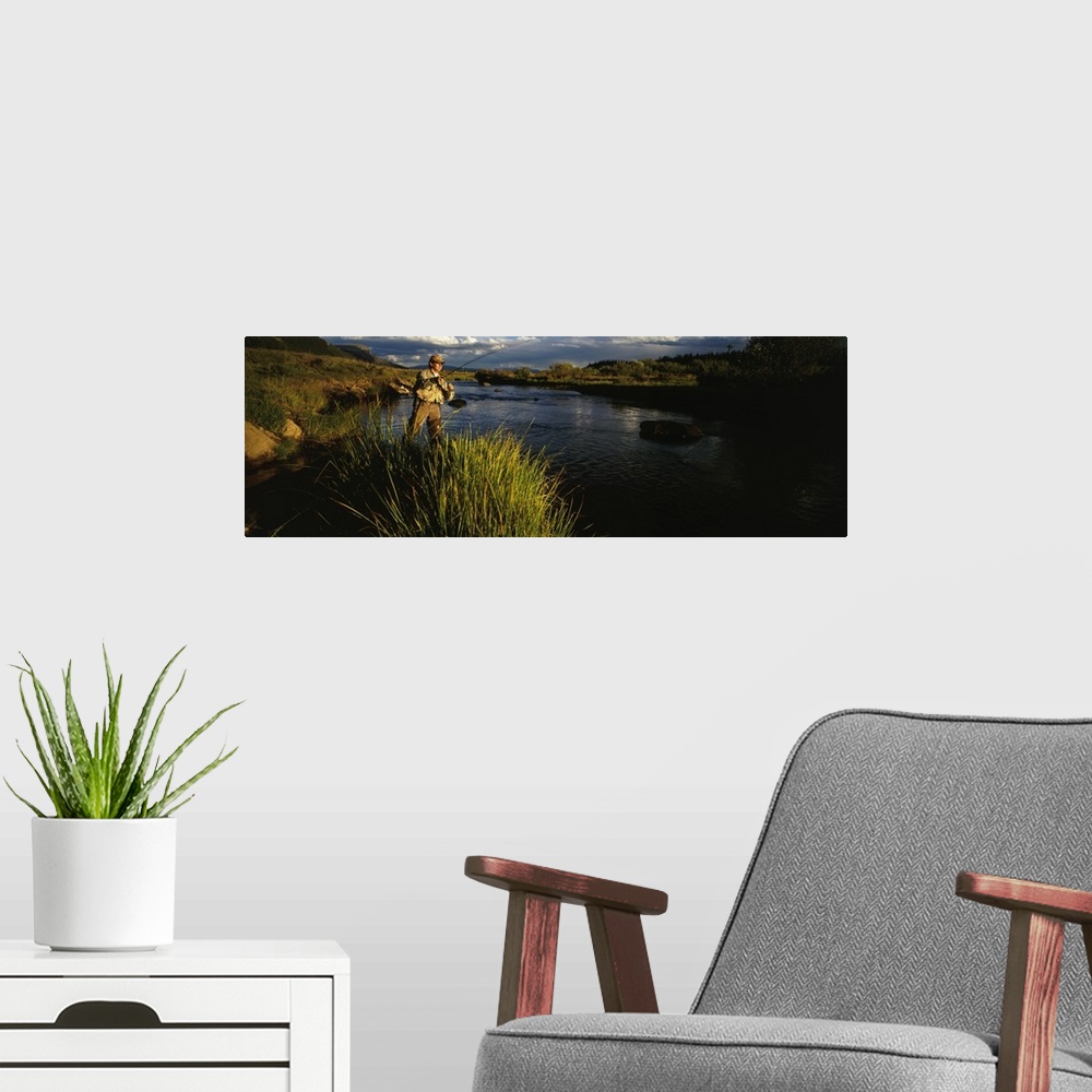 A modern room featuring Colorado, fisherman