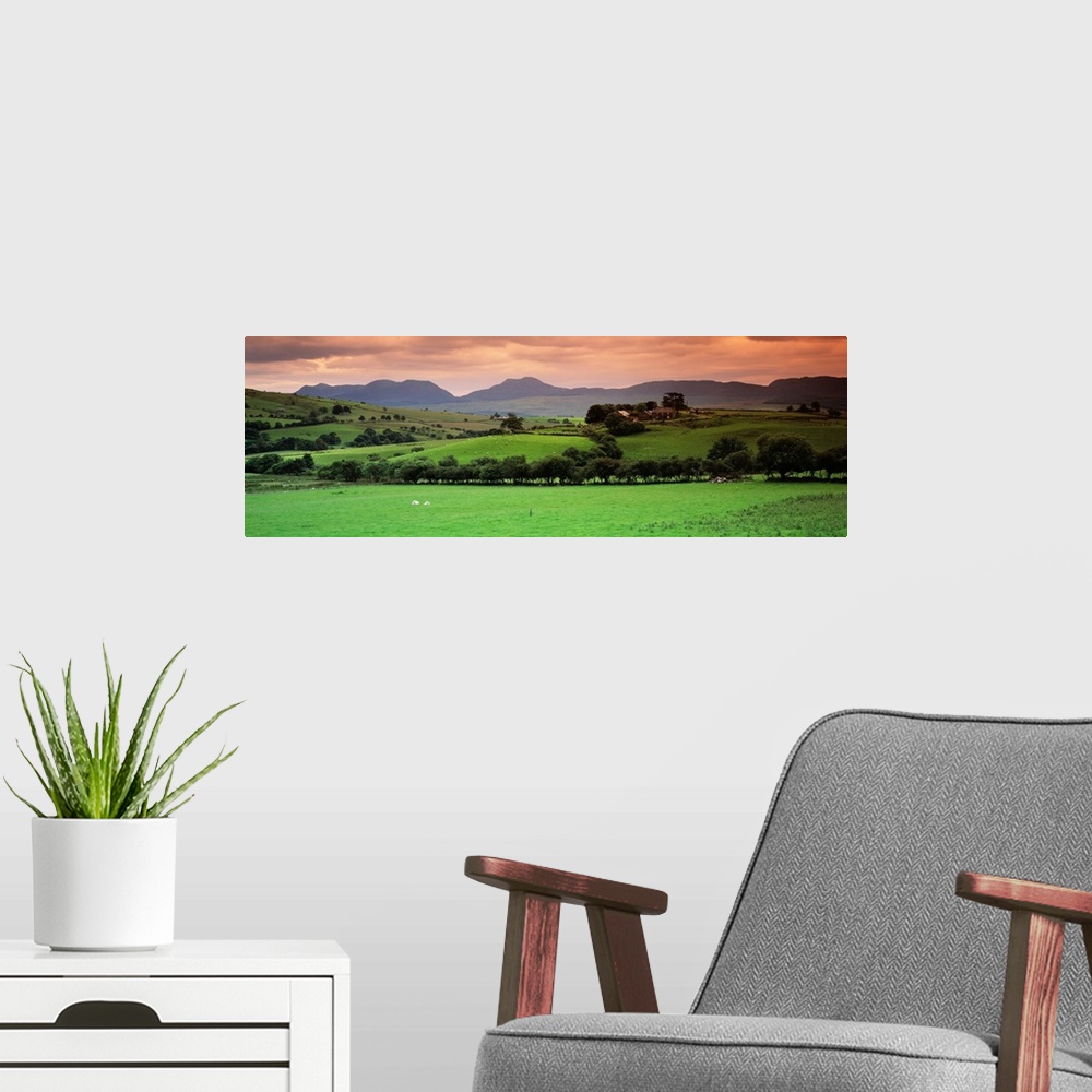 A modern room featuring Cumbrian Mountains Snowdonia National Park Wales