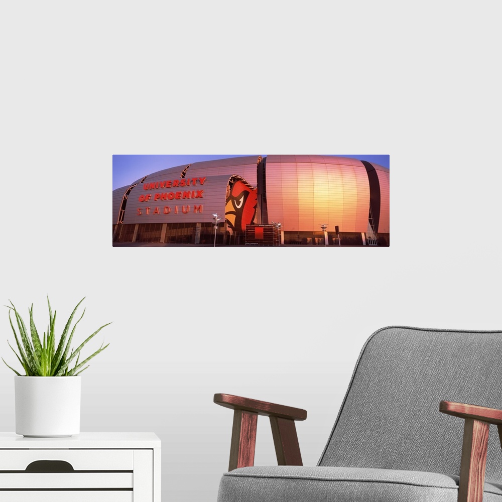 A modern room featuring Facade of a stadium University of Phoenix Stadium Glendale Phoenix Arizona