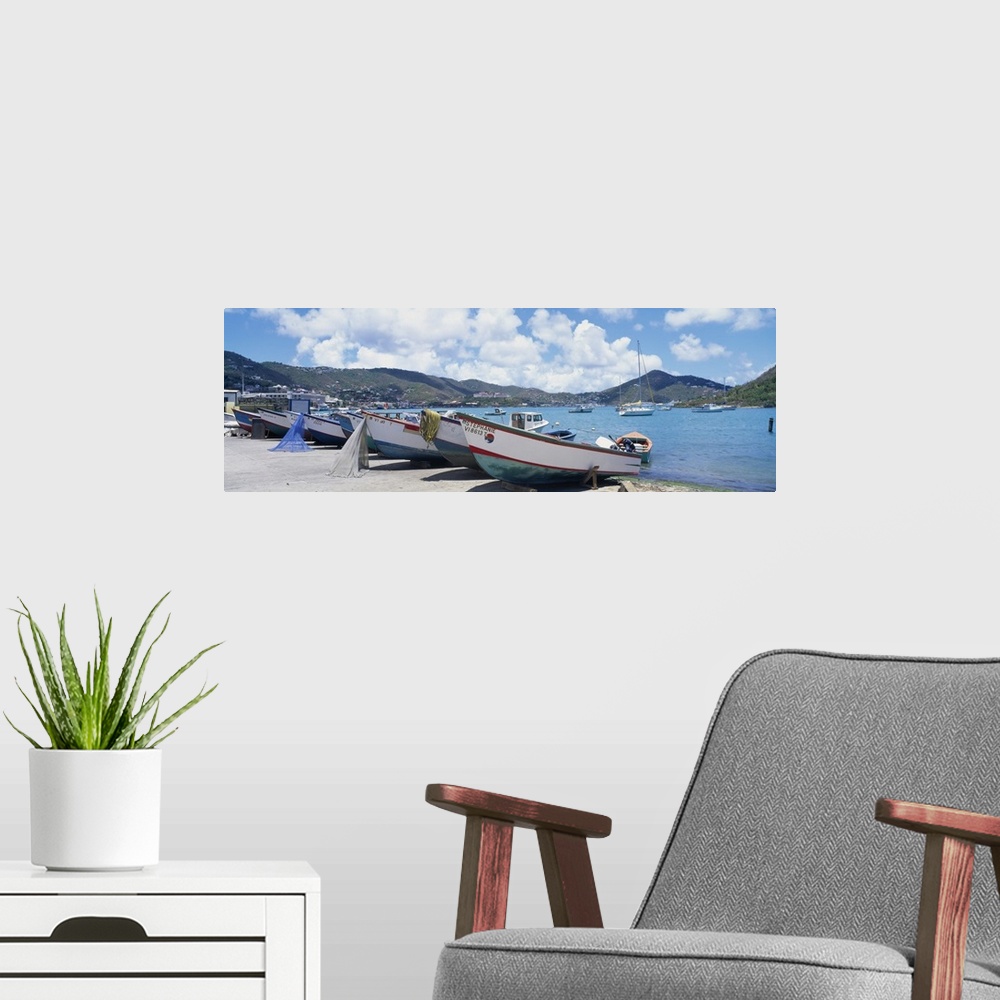 A modern room featuring Fishing Boats St Thomas US Virgin Islands